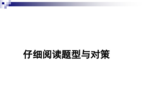 英语四级考试阅读之深度阅读策略ppt课件