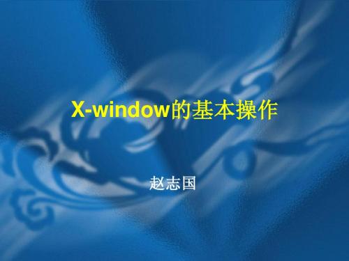 X-window的基本操作