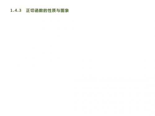 2020新人教高中数学必修4同步课件:第一章 1.4 1.4.3 正切函数的性质与图象