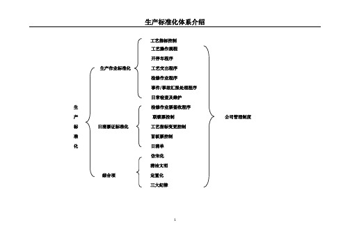 生产标准化体系介绍