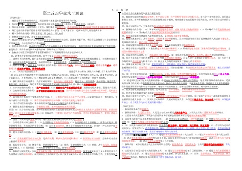 高二政治学业水平测试复习提纲PDF.pdf