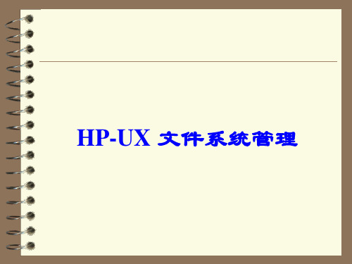 HP-UX_文件系统管理