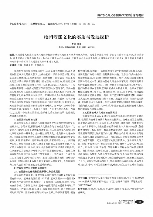 校园篮球文化的实质与发展探析