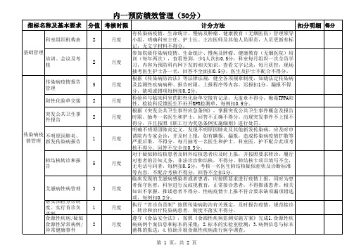 预防科绩效考核细则Book1