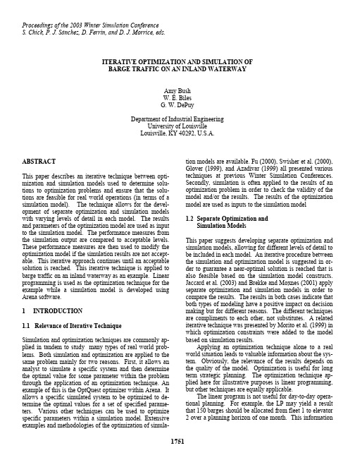 Proceedings of the 2003 Winter Simulation Conference