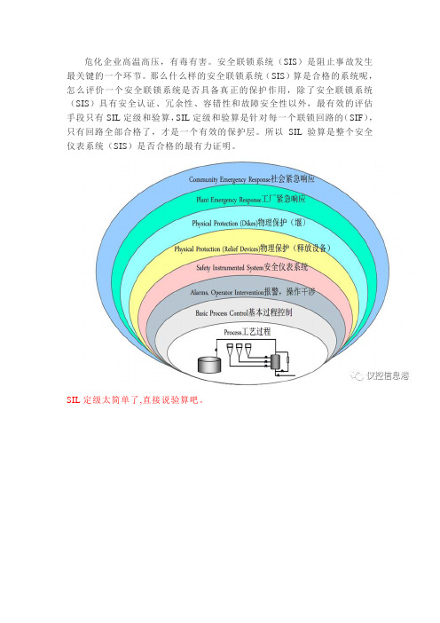 安全仪表系统(SIS)SIL定级及验算方法