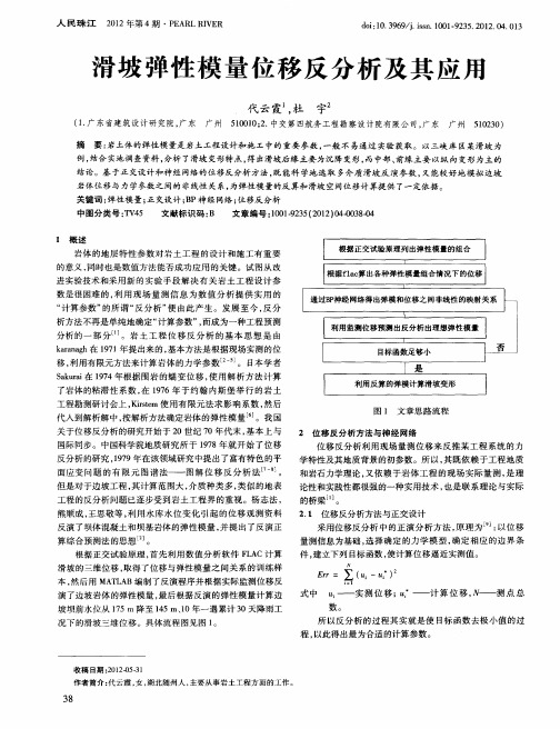 滑坡弹性模量位移反分析及其应用