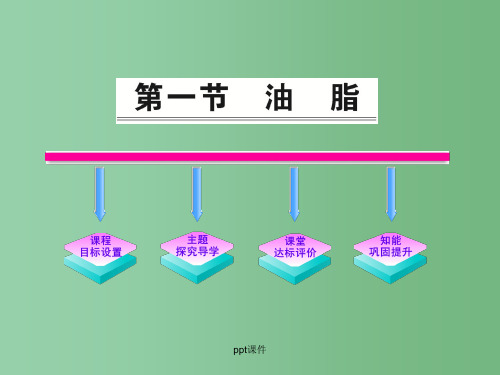 高中化学 4.1 油脂 新人教版选修5