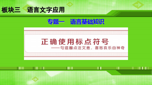 高考语文 语言基础  正确使用标点符号 (最新整理)