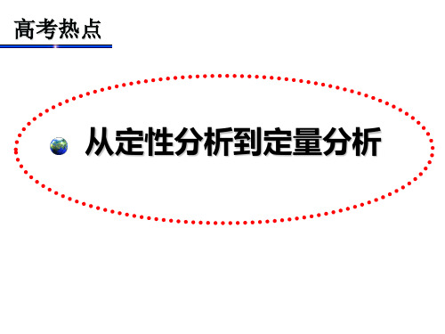 高考化学:从定性分析到定量分析