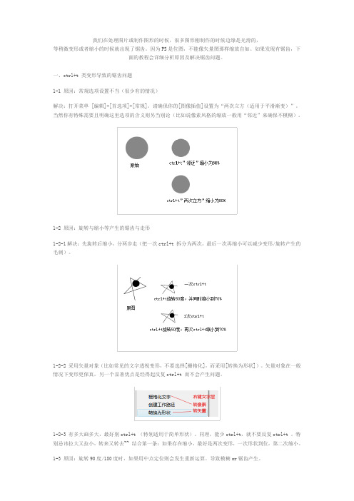 常见的锯齿产生原因及去除办法详解