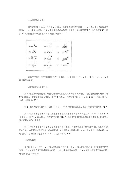 常用电子器件符号[看懂电路图1]