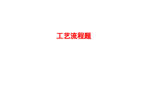 2024年中考化学专题复习热点突破：工艺流程题