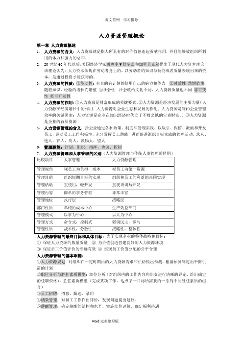 人力资源管理概论_董克用版