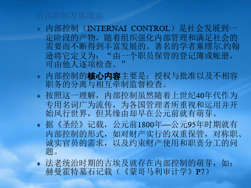 内部控制审计及实务操作