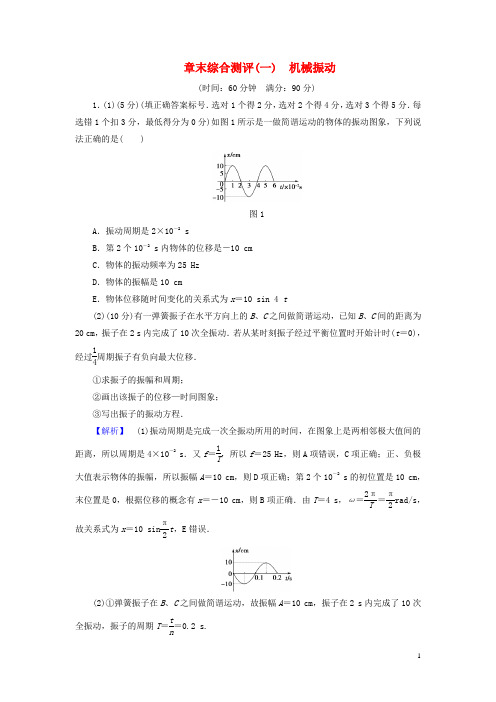 高中物理 第1章 机械运动章末综合测评 鲁科版选修34