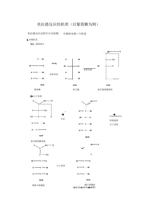 美拉德反应的机理