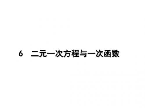 北师大八年级上5.6二元一次方程与一次函数课件(共22张PPT)