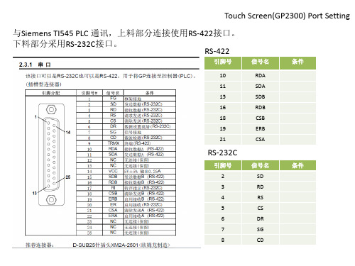 触摸屏通讯协议