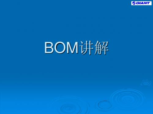 bom讲解