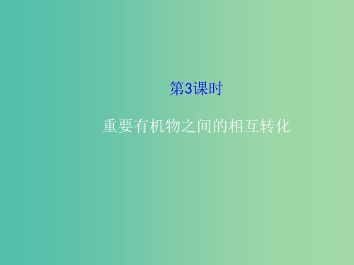 高中化学 4.3.3重要有机物之间的相互转化 苏教版选修5