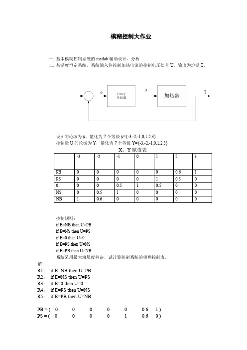 模糊控制实例