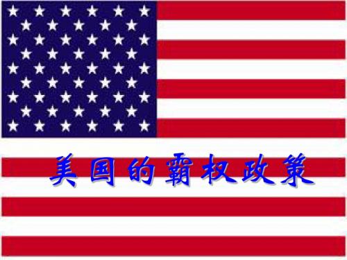 美国的霸权政策
