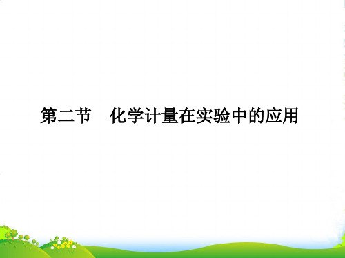 人教版高中化学必修一第一章第二节化学计量在实验中的应用 课件(共28张PPT)