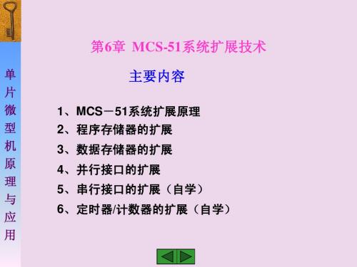 第六章  MCS-51系统扩展技术2(8255、74LS)