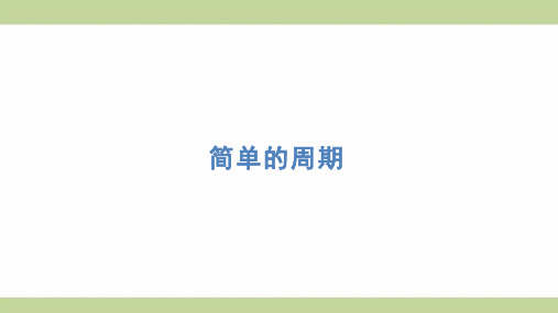 苏教版四年级上册数学 简单的周期 知识点梳理重点题型练习课件