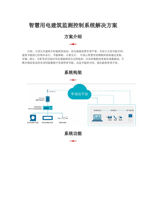 智慧用电建筑监测控制系统解决方案