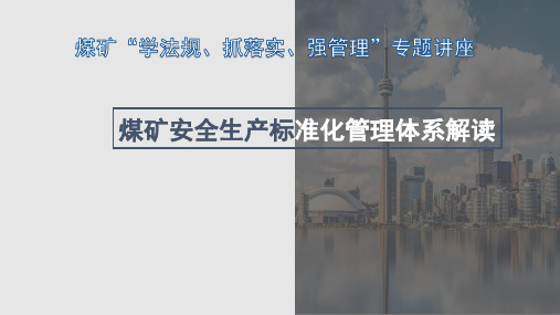 2020版煤矿安全生产标准化管理体系基本要求、评分及考核定级办法解读