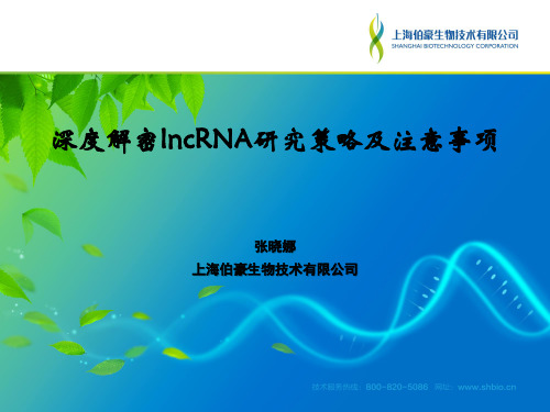 深度解密lncRNA研究策略及注意事项