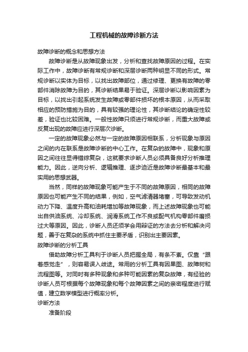 工程机械的故障诊断方法