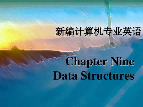 新编计算机英语教程Chapter 09