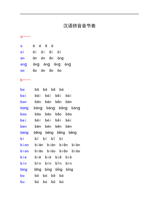 汉语拼音音节表(带声调音节)资料.doc