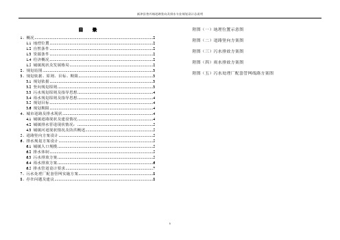 某县普兴镇道路竖向及排水专业规划设计总说