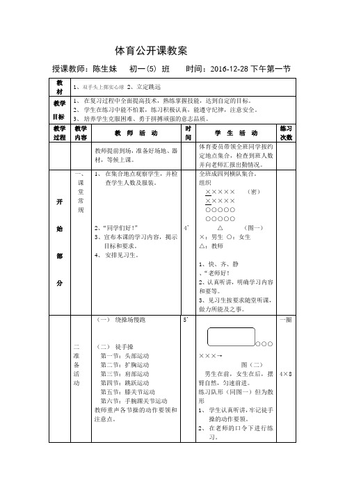 【公开课教学设计】《实心球》教案