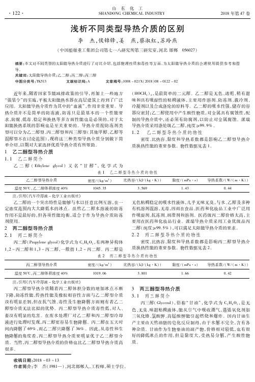 浅析不同类型导热介质的区别