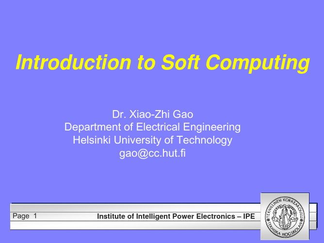 Soft Computing