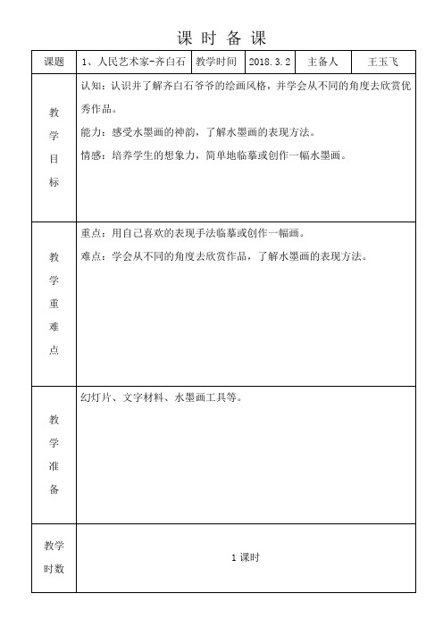 五下1、人民艺术家——齐白石