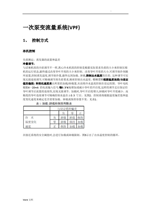 二次泵系统与一次泵变流量系统优缺点、设计要点及控制逻辑