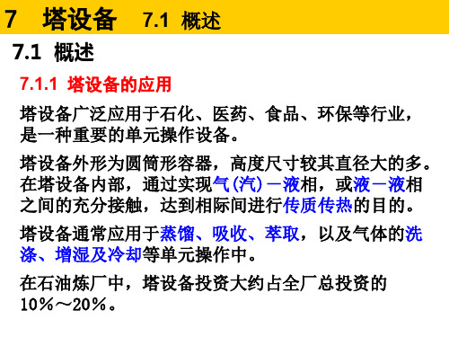 21 塔设备_概述_板式塔结构_填料塔结构