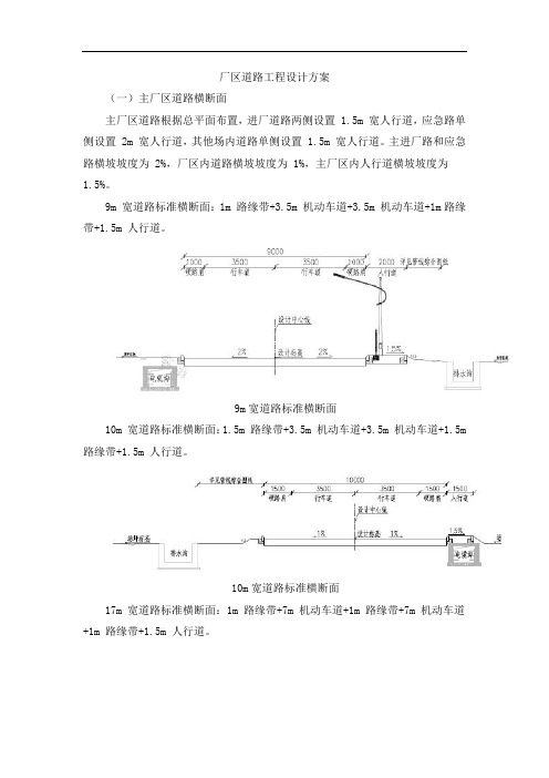 厂区道路工程设计方案