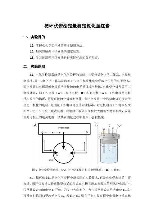 循环伏安法定量测定氯化血红素 (1)