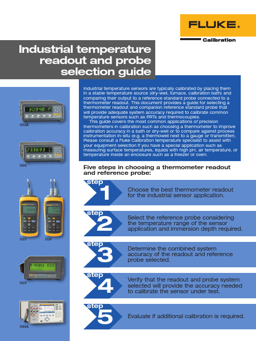 Fluke Calibration温度传感器校准指南说明书