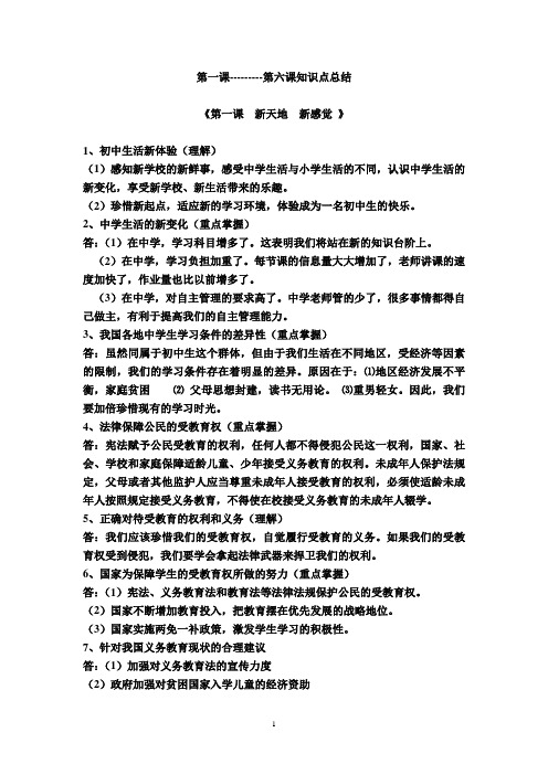 期末复习知识清单Microsoft Word 文档