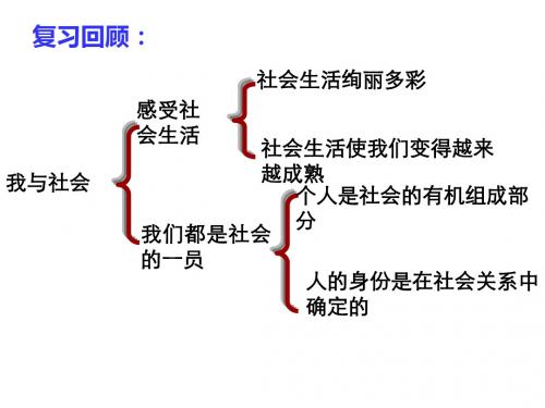 人教版道德与法治八年级上册  1.2 在社会中成长 课件共33张PPT