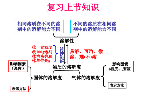 人教版九年级下册化学课题3溶质的质量分数第一课时1