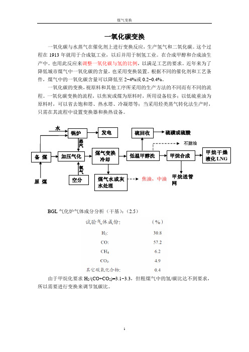 煤气CO变换技术